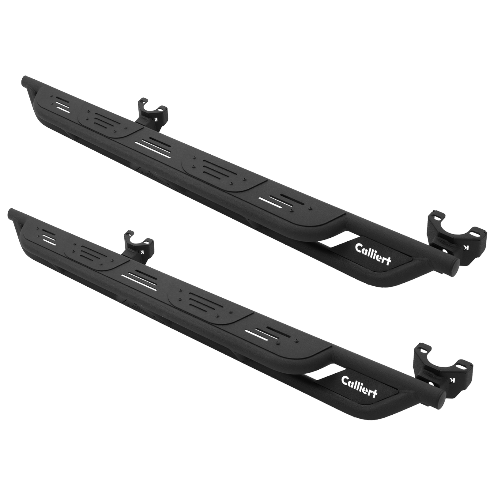 Running Boards Compatible with 2007-2018 Jeep Wrangler JK 4 Door Unique Style Bolt-on Black Powder Coated Nerf Bar