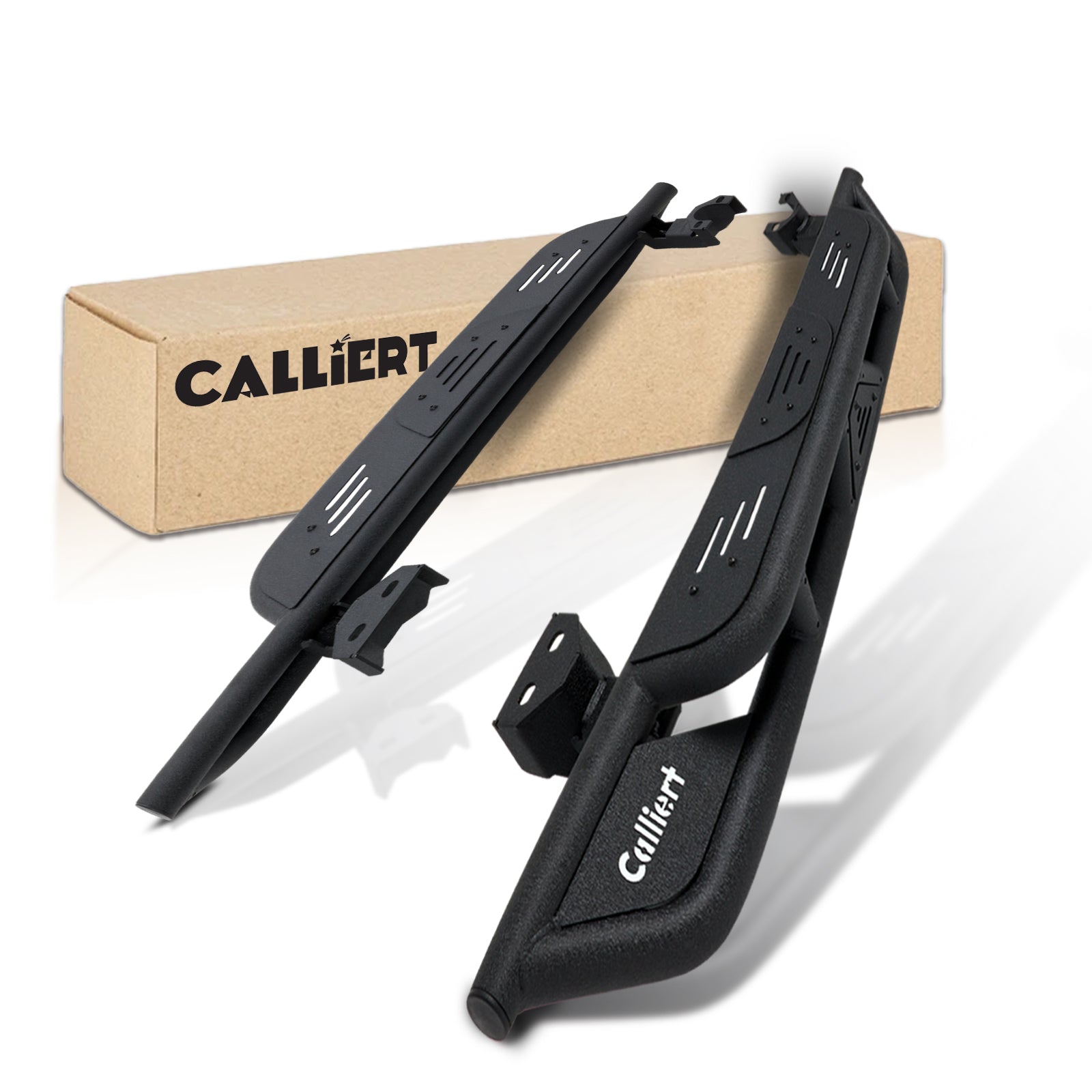 Running Boards ＆ Side Step Compatible with 2018-2024 Jeep Wrangler JL 2 Doors, Heavy-Duty Steel Nerf Bars Step for Jeep JL, Black Powder Coated Side Steps