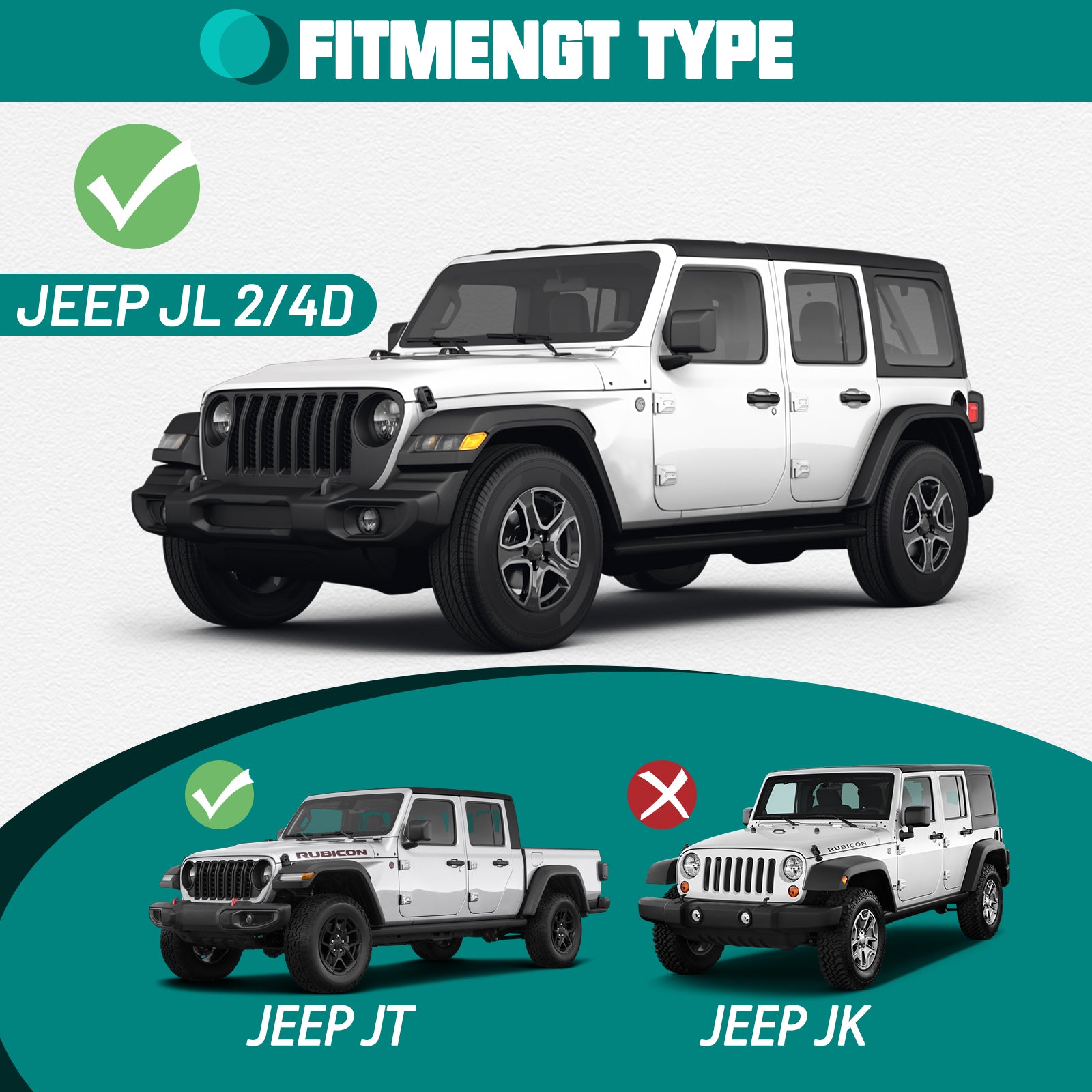 Roof Rack Cross Bars Aluminum Cargo Basket for 2018-2024 Jeep Wrangler JL 2/4 Door & Jeep Gladiator JT Hardtop Luggage Carrier
