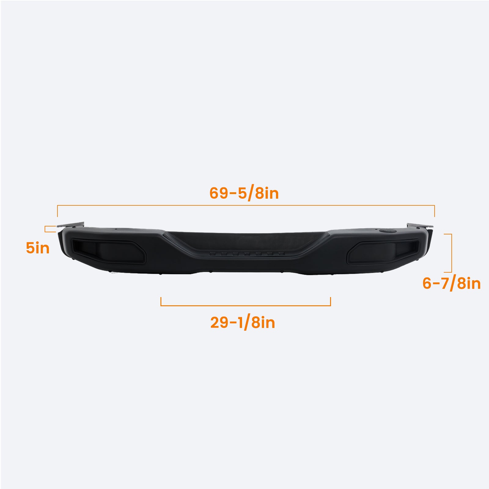 Rear Bumper Fits for Jeep Wrangler JK 2007-2018 Off Road Bumper 10th Anniversary Style Black Guard Protector