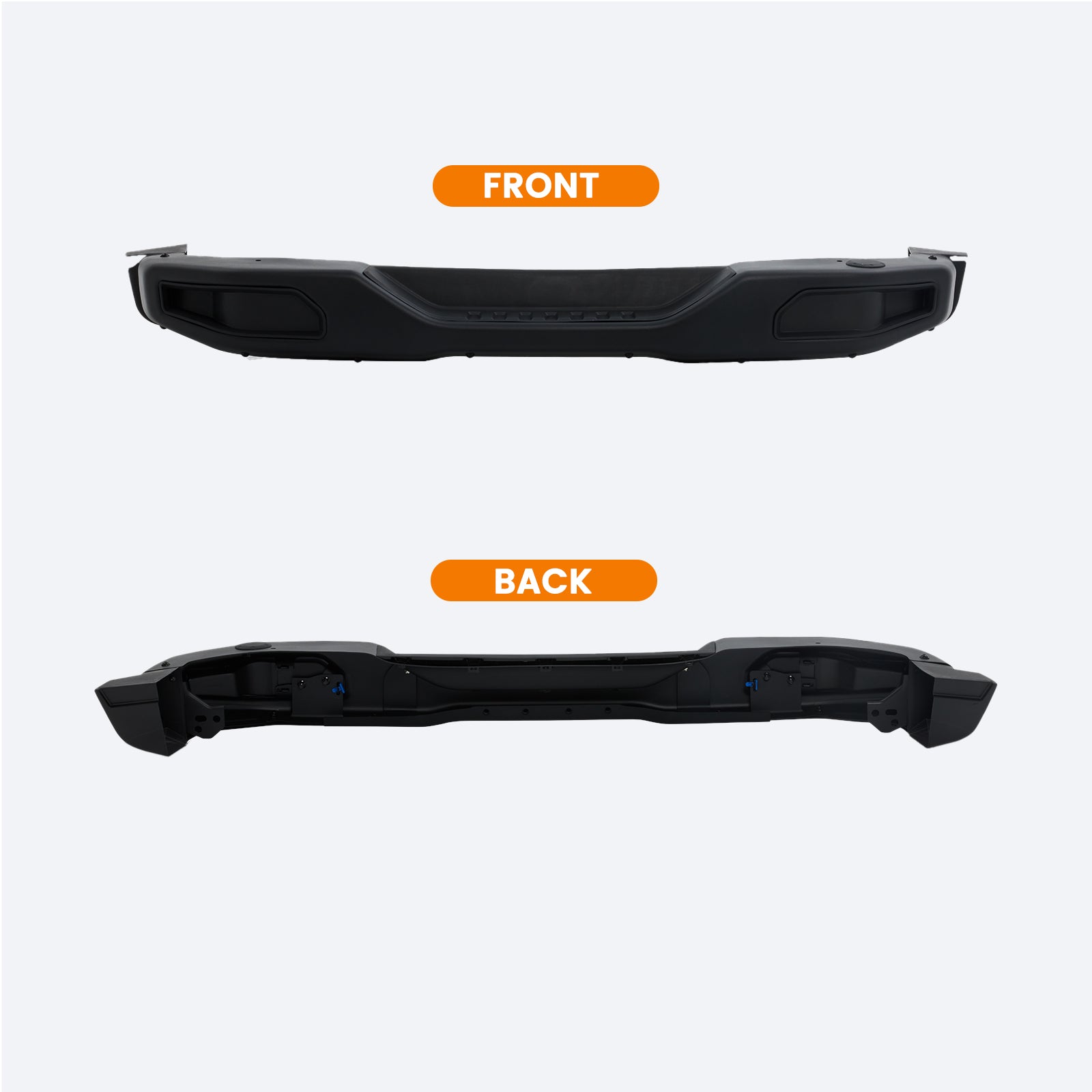 Rear Bumper Fits for Jeep Wrangler JK 2007-2018 Off Road Bumper 10th Anniversary Style Black Guard Protector