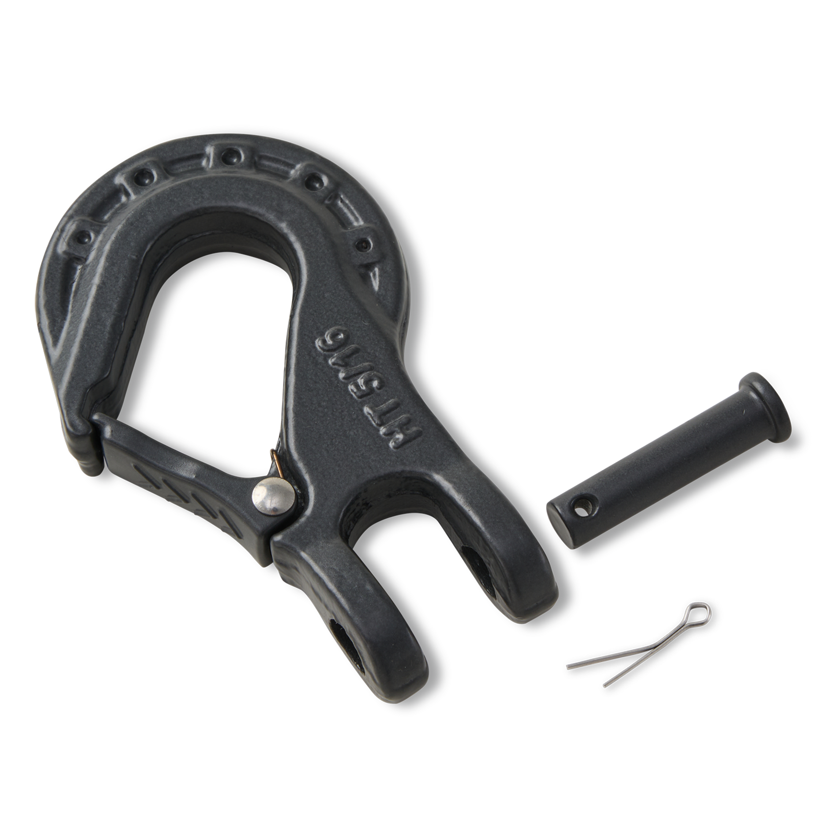 5/16'' Safety Steel Latch Winch Hook with Clevis Slip 5500lb Work Load Limit Capacity Winch Hook for Off Road Vehicle ATV UTV Winch Accessory