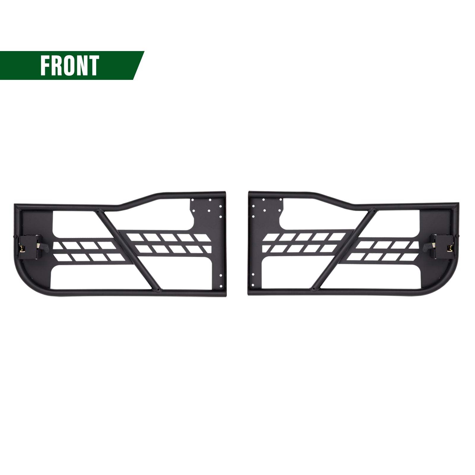 Tubular Half Doors Fit for 2007-2018 Jeep Wrangler JK Unlimited 4-Door Front Tube Doors