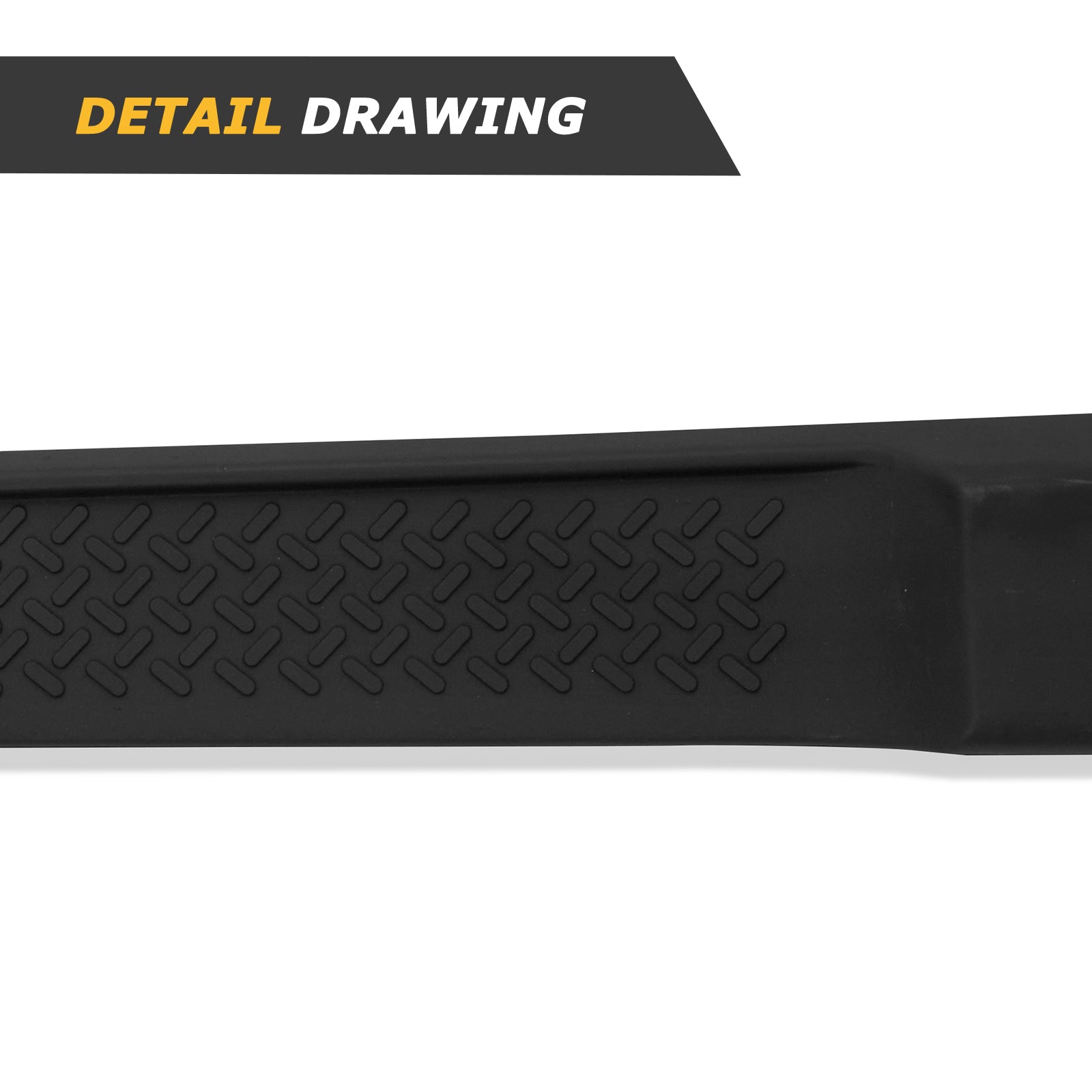 OE Style Running Boards, Nerf Bars, Side Steps Compatible with 2007-2018 Jeep Wrangler JK 4 Door Black Side Steps