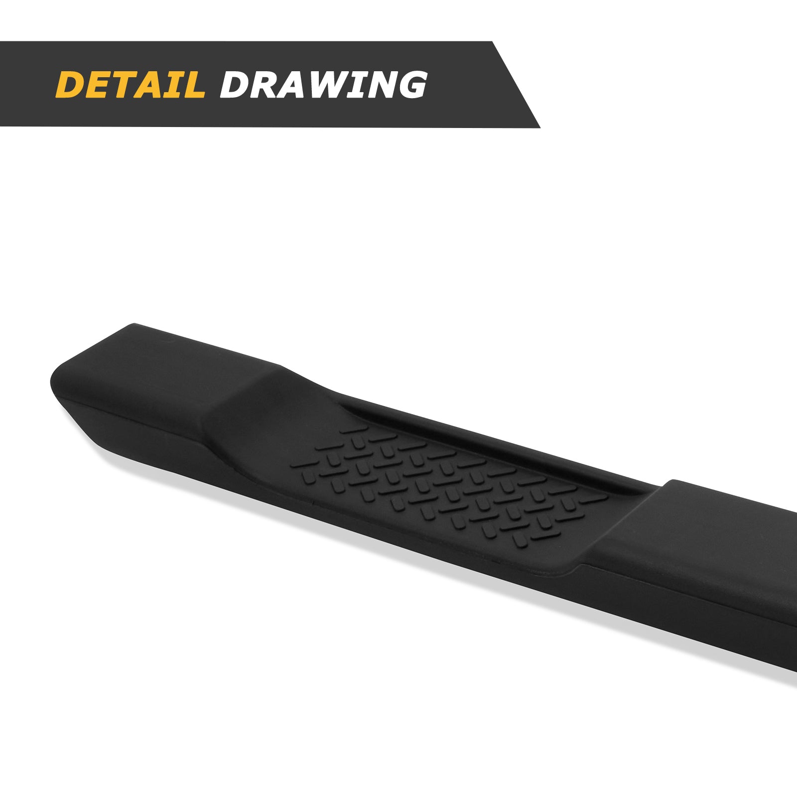 OE Style Running Boards, Nerf Bars, Side Steps Compatible with 2007-2018 Jeep Wrangler JK 4 Door Black Side Steps