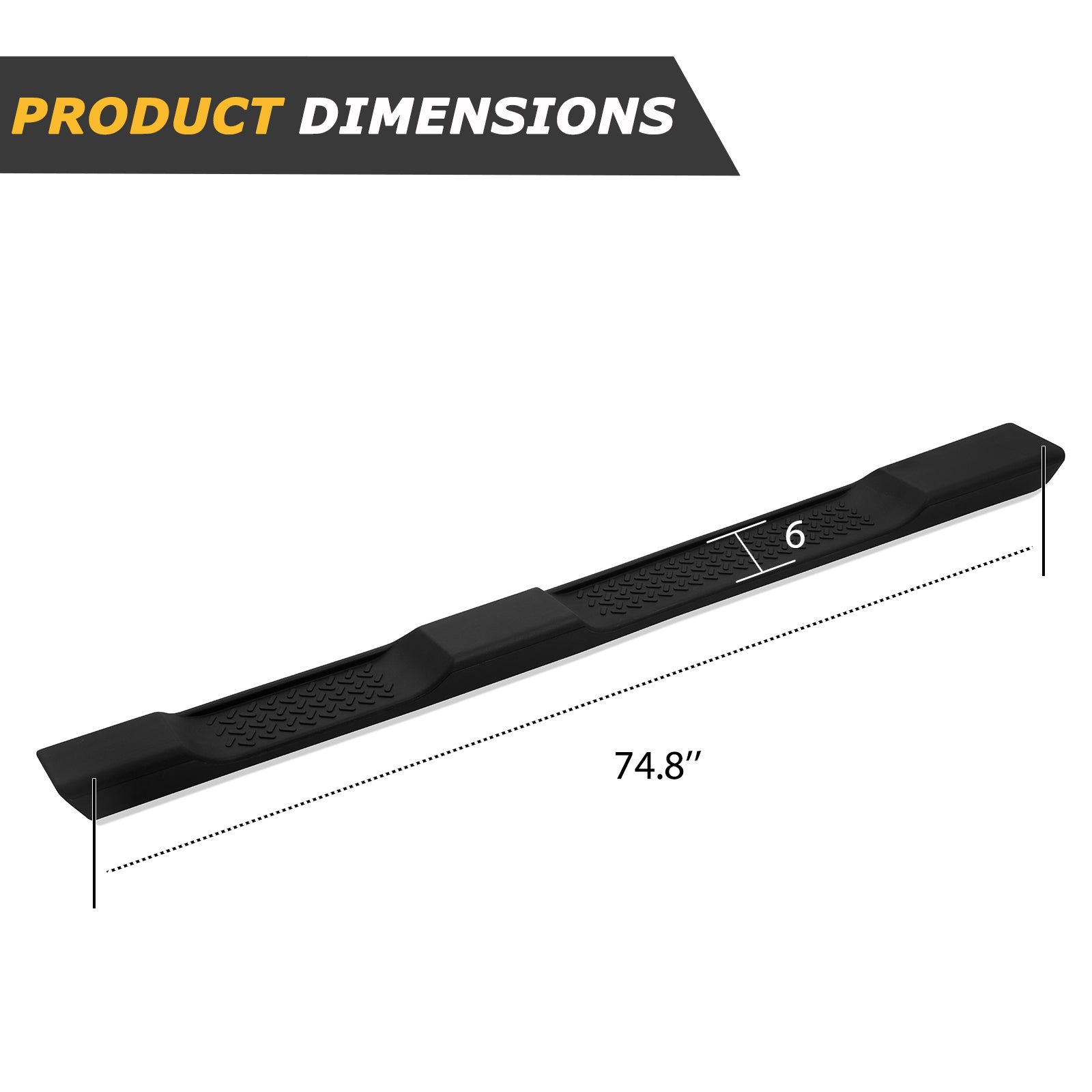 OE Style Running Boards, Nerf Bars, Side Steps Compatible with 2007-2018 Jeep Wrangler JK 4 Door Black Side Steps