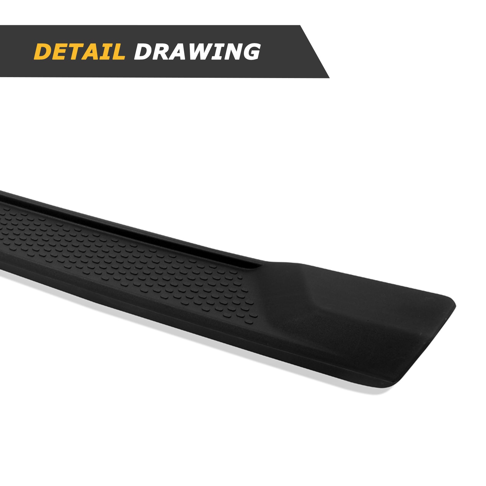 Matte Black Coated 6 Inches Side Steps, Nerf Bars, Compatible with 2018-2024 Jeep Wrangler JL 4 Door, OE Style Bolt-on Running Boards