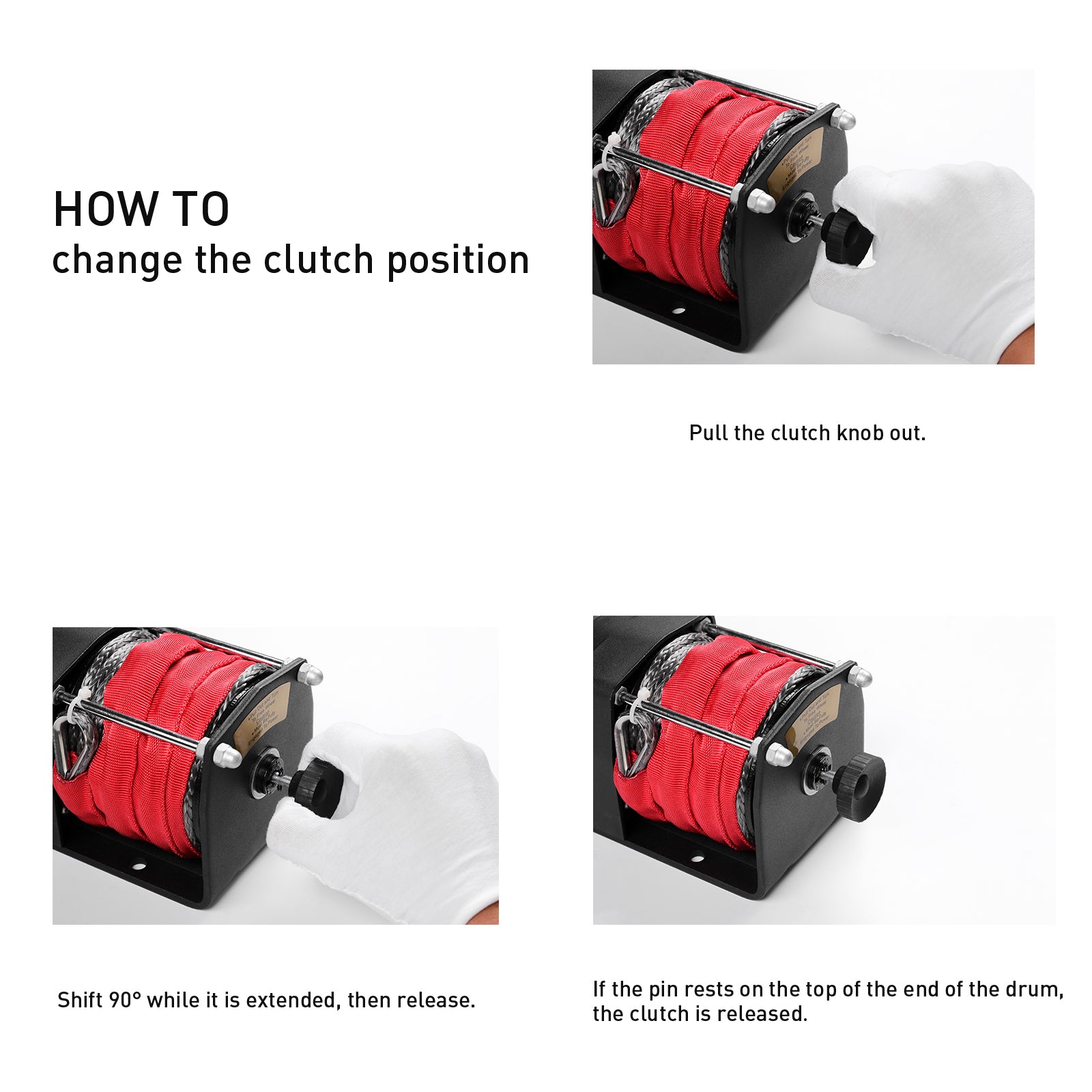 AOTOWO 2500 lb. Advanced Off-Road 12V DC ATV/UTV Electric Winch, Synthetic Rope with Mini-Rocker Solenoid Kit